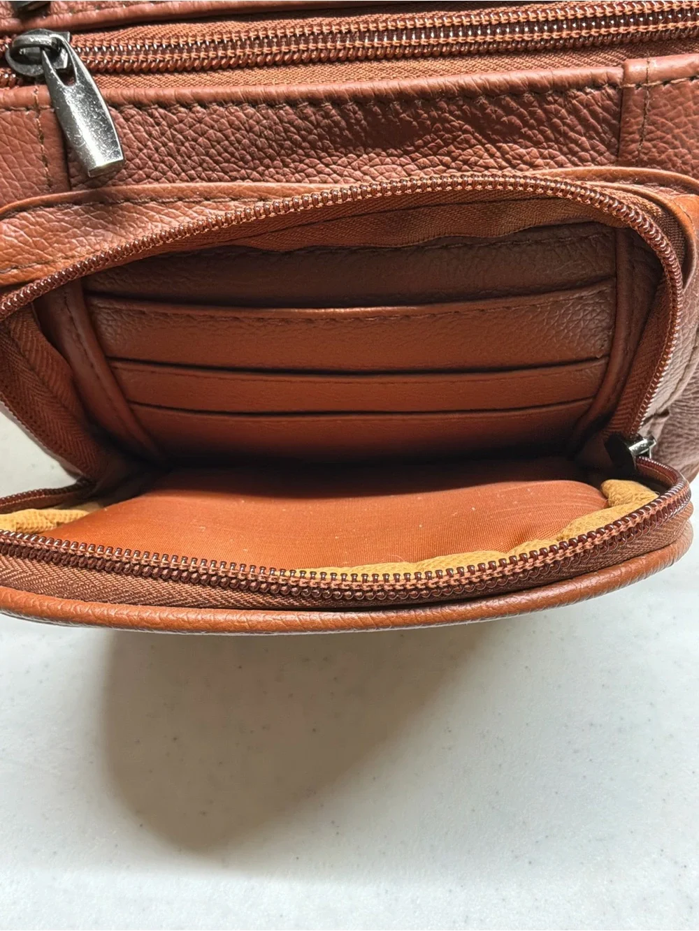 Maze Brown Genuine Leather Crossbody Bag 7